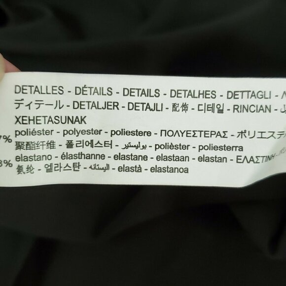 Zara Midi Dress Small Black‎ Paisley Long Sleeve Contrasting Boho Blogger Fave - Picture 7 of 10